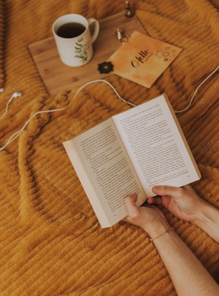 photo of hands holding a book