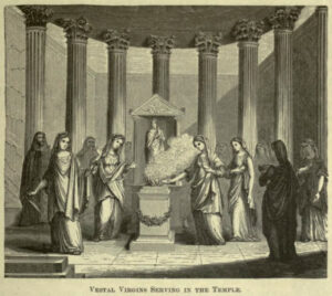 Rome - Vestal Virgins Serving in the Temple